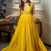 Elegant Yellow Long Gown
