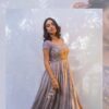 Grey Designer Long Gown