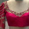 Red Intricate Maggam Work Blouse