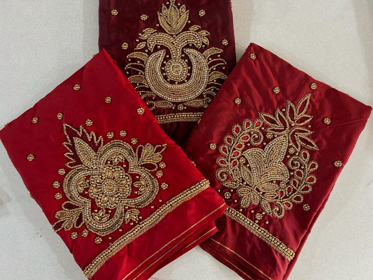 Majestic Maroon Couture - Image 2