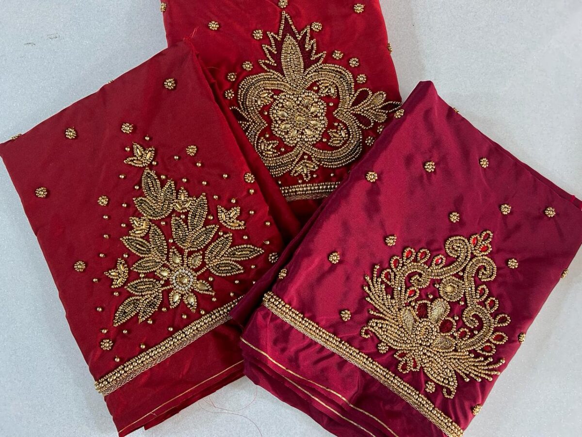 Majestic Maroon Couture - Image 3