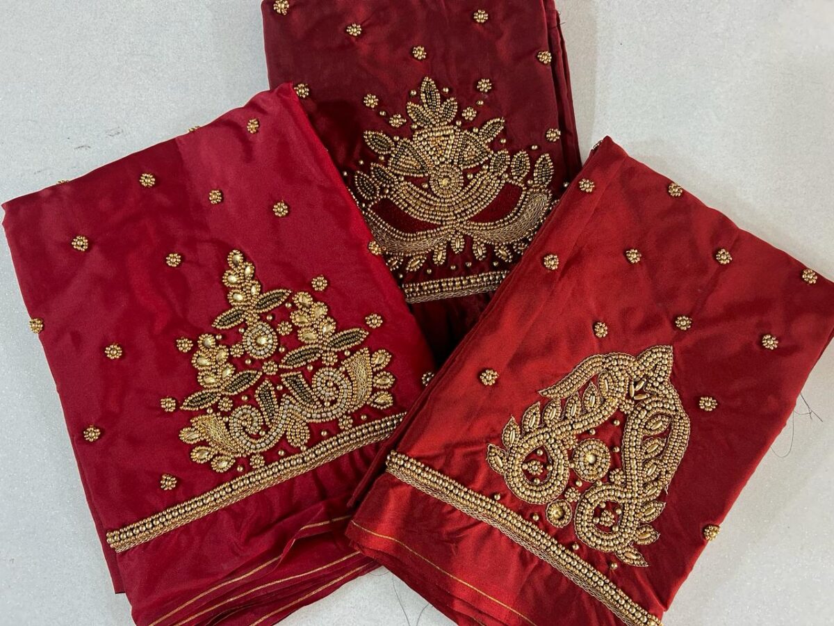 Majestic Maroon Couture - Image 4