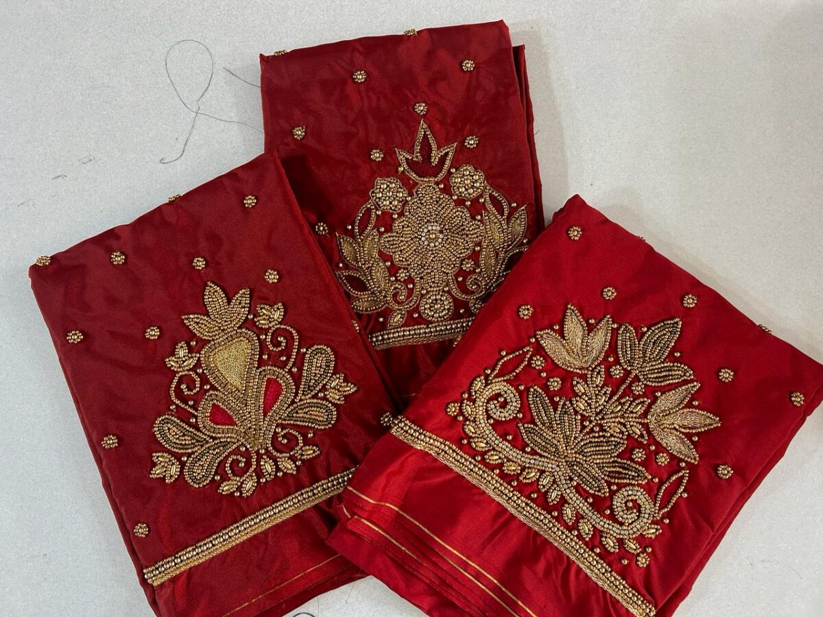 Majestic Maroon Couture - Image 6