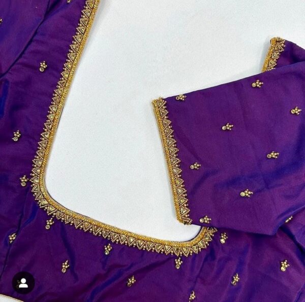 Royal Violet Couture Blouse
