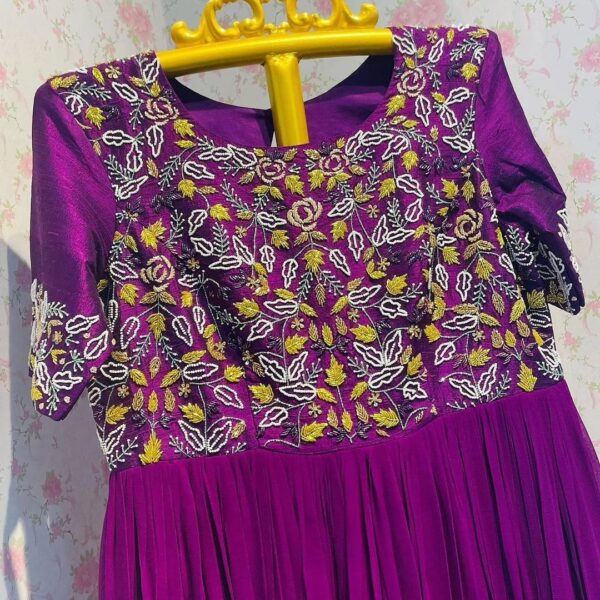 Violet Pearl Elegance Gown