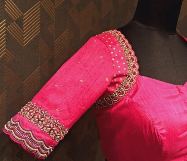 Elegant Zardosi Maggam Work Blouse
