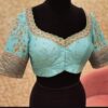 Teal Elegance - Zardosi Embellished Blouse