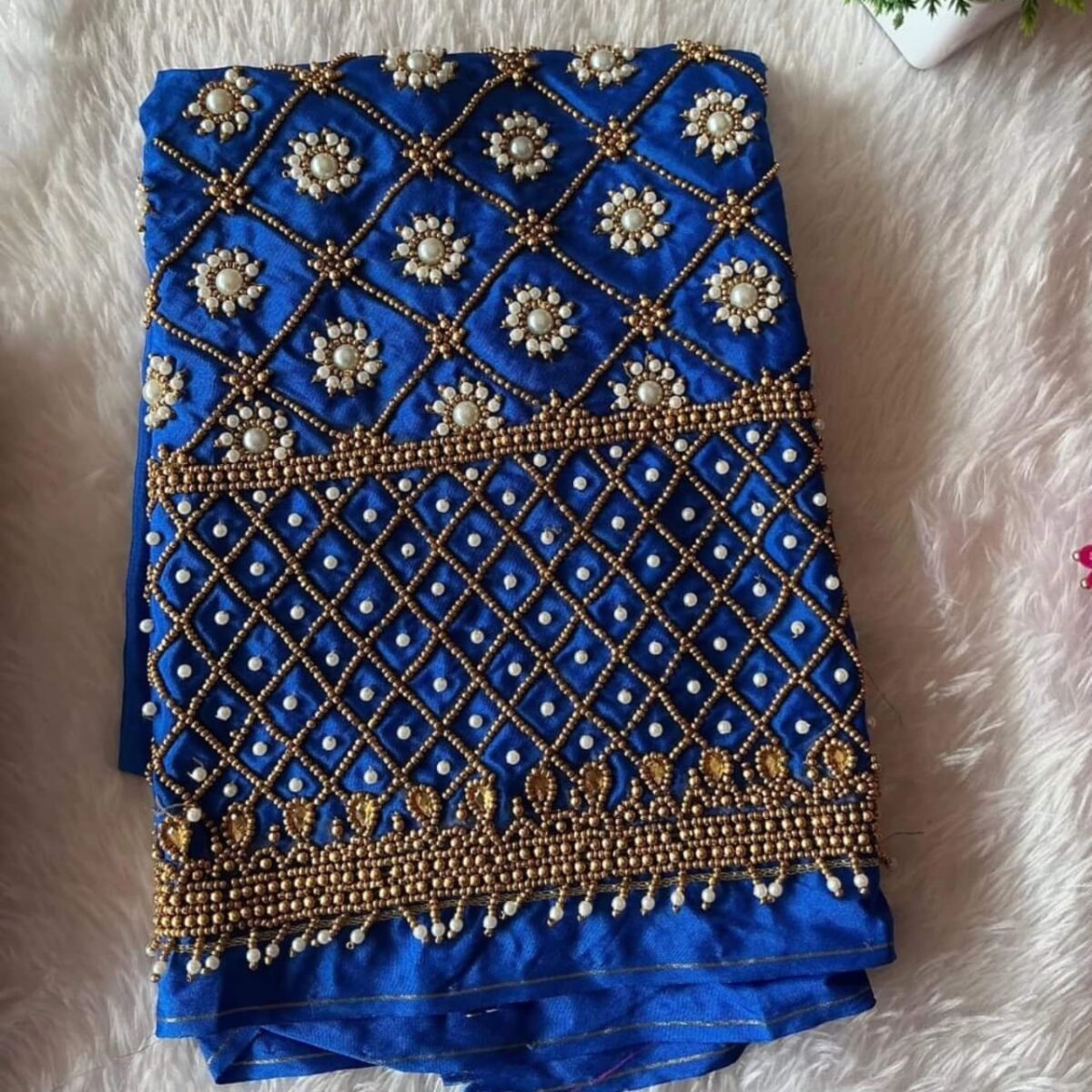 Exclusive Pearl Maggam Work Blouse Offer