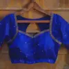 Trendy Blue Maggam Blouse – Perfect for Every Occasion