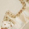 Ivory Elegance – Multicolour Work Raw Silk Blouse