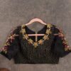 Elegant Black Blouse for Party Wear and Traditional Looks