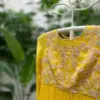 Bright Yellow Layered Gown for a Stunning Look