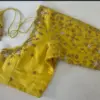 Classic Yellow Bridal Blouse with Stunning Work