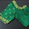 Elegant Green Cutwork Blouse: Perfect for Festive Glam