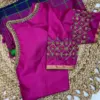 Exquisite Rani Pink Maggam Work Blouse for Bridal Glamour