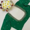 Jade Serenity – Simple Aari Work Blouse