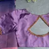 Lilac Ethnic Cutwork Blouse – Chic and Timeless