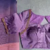 Lilac Ethnic Cutwork Blouse – Chic and Timeless