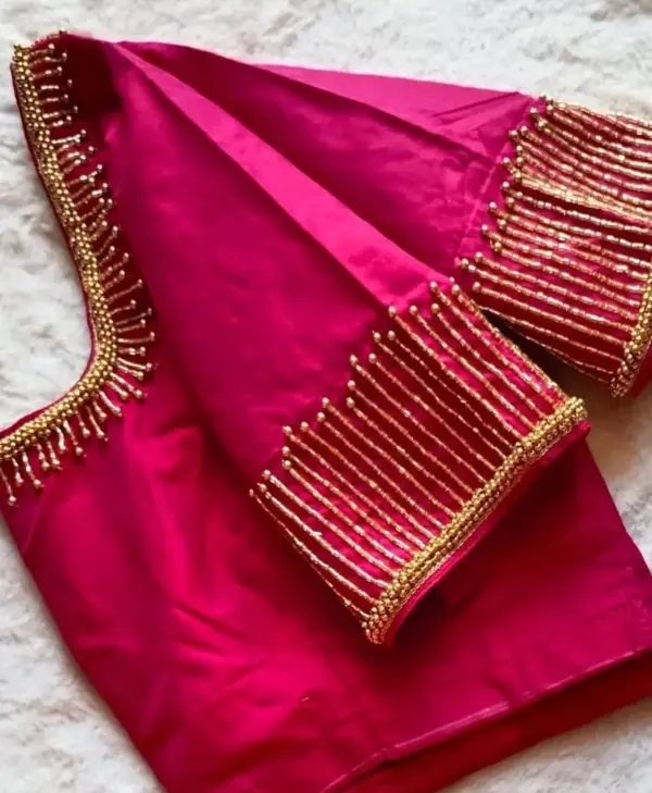 Majantha Pink Affordable Minimalist Blouse – Elegant Simplicity