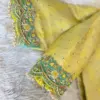 Radiant Lemon Yellow Cutwork Blouse – A Blend of Tradition and Elegance