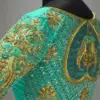 Rama Green Designer Bridal Blouse – Perfect for Weddings