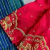 Reddish Pink Ethnic Party Blouse – A Classic Beauty