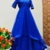 Royal Blue Layered Long Frock – Perfect Party Wear