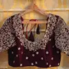 Ruby Radiance – Maroon Zardosi Wedding Blouse