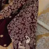 Ruby Radiance – Maroon Zardosi Wedding Blouse