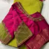Stylish Pink Net Blouse for Weddings and Celebrations
