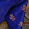 Timeless Beauty: Blue Cutwork Aari Work Blouse