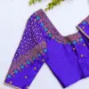 Violet Bridal Blouse - Luxurious Maggam Work for Wedding Elegance