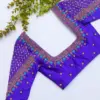 Violet Bridal Blouse - Luxurious Maggam Work for Wedding Elegance