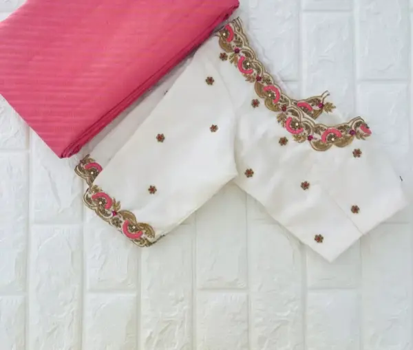 White Elegant Occasion Blouse – Timeless Grace for Special Moments