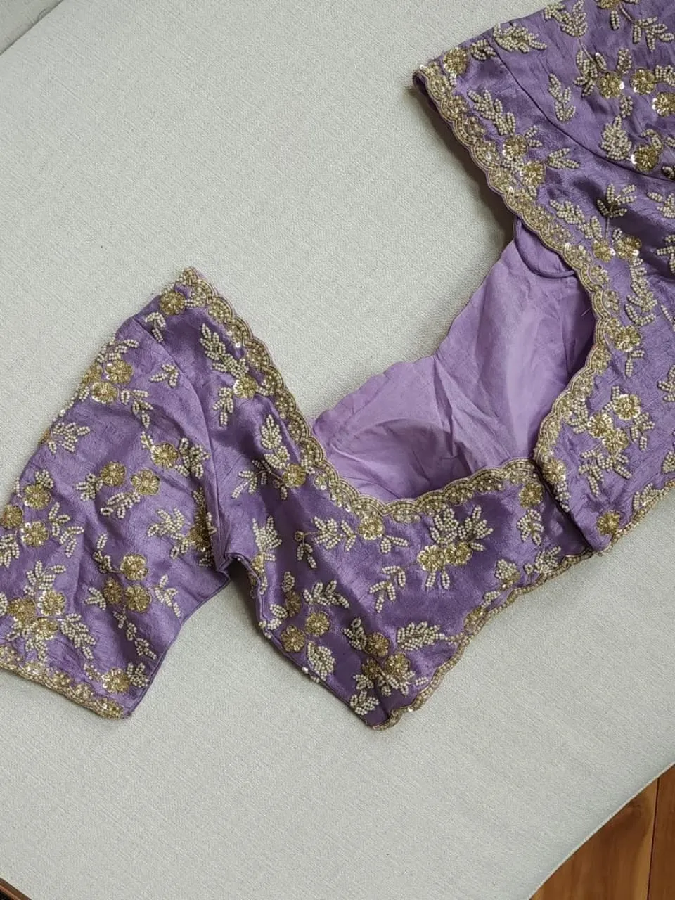 Charming Lilac Wedding Blouse – A Perfect Fit for Your Special Day