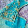 Exquisite Sky Blue Zardosi Work Blouse – A Perfect Blend of Tradition and Style