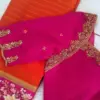 Designer Pink Aliya Cut Blouse – Perfect for Party & Bridal Wear