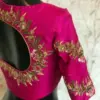 Elegant Pink Designer Work Blouse for Weddings