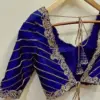 Royal Blue Zardosi Work Party Wear Blouse