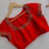 Traditional Red Zardosi Wedding Blouse