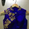 Classic Royal Blue Collar Style Blouse