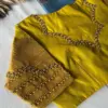 Designer Mustard Yellow Blouse with Intricate Work