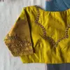 Designer Mustard Yellow Blouse with Intricate Work
