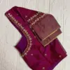 Designer Wine Color Blouse for Party & Festive Wear