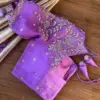 Handcrafted Lavender Zardosi Maggam Work Blouse