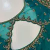 Stylish Rama Green Net Embroidered Blouse