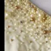 Creme Pearl Embellished Party Blouse