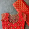 Grace Unveiled – Mesmerizing Red Net Blouse for Bridal Magic