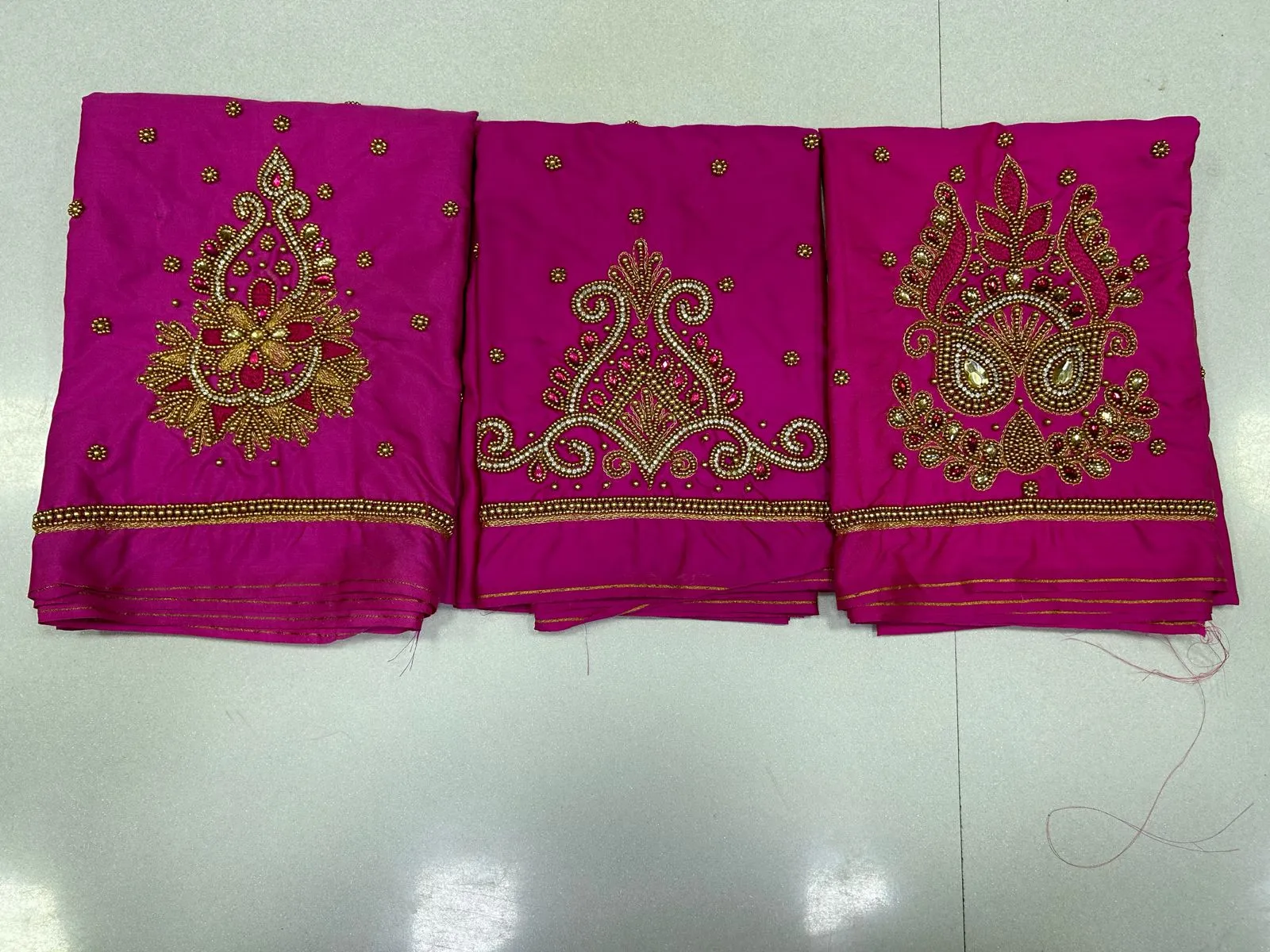 Limited Deal – Designer Pink Buti Work Blouse at Budget Price!