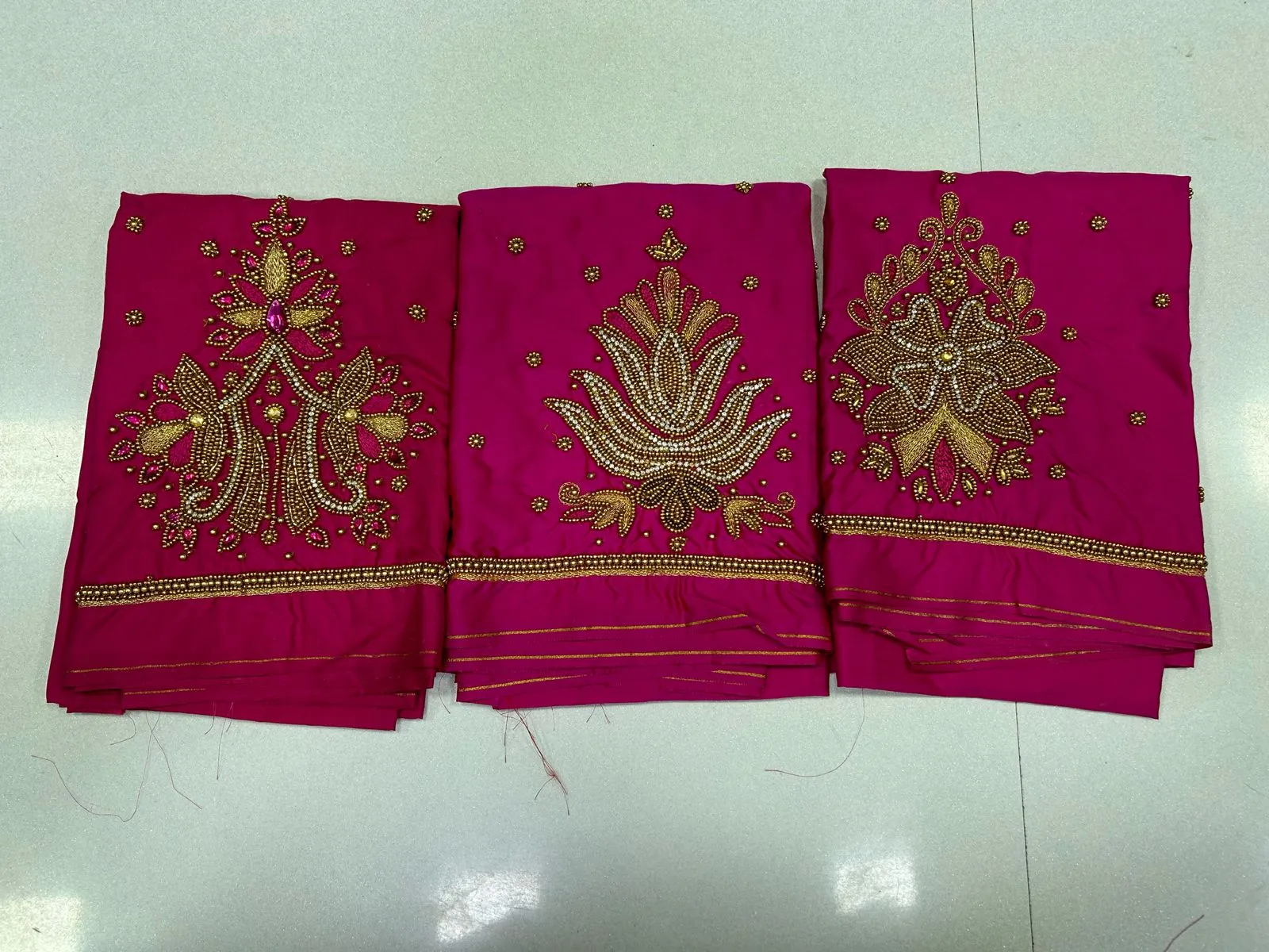 Limited Deal – Designer Pink Buti Work Blouse at Budget Price!